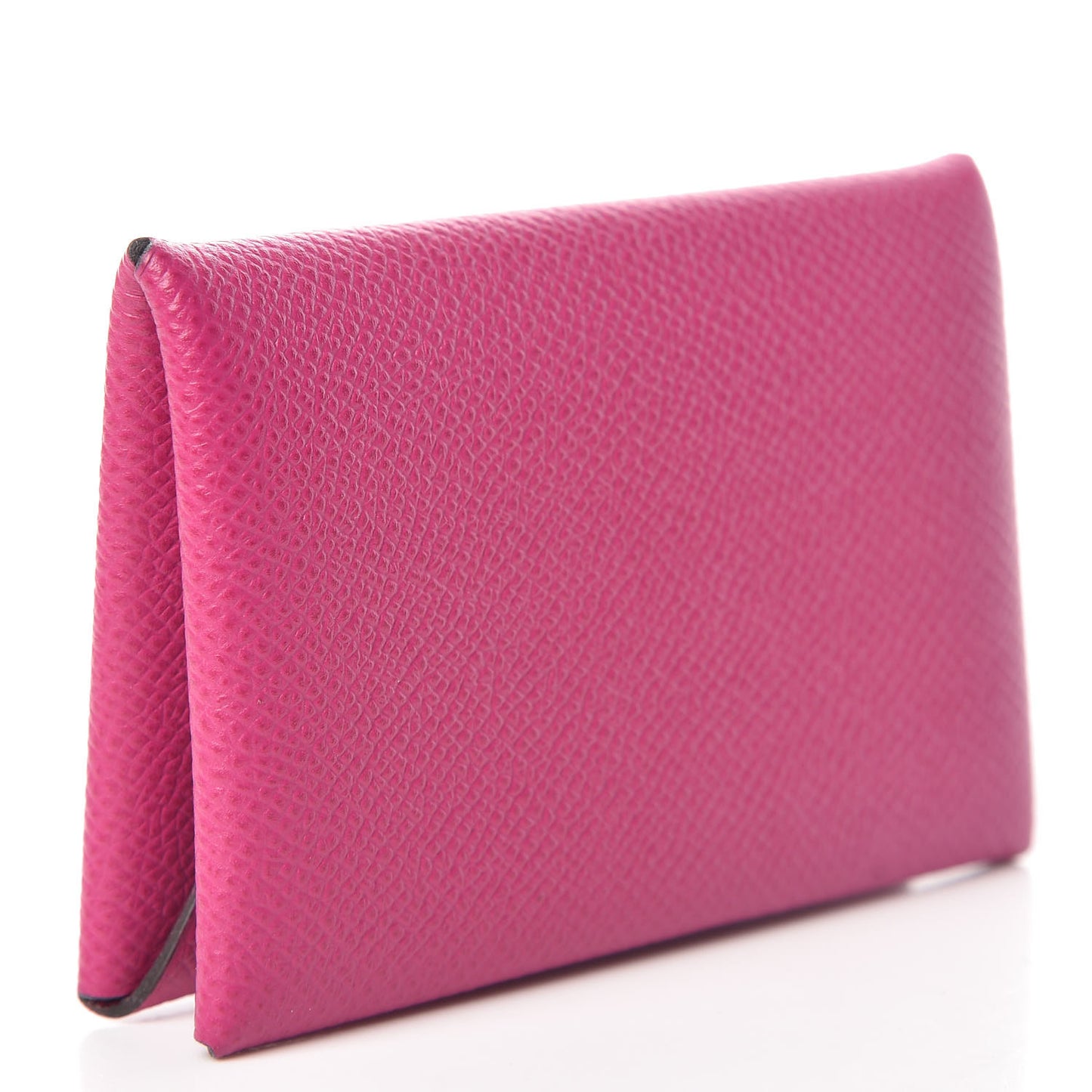 Epsom Calvi Card Case Rose Pourpre