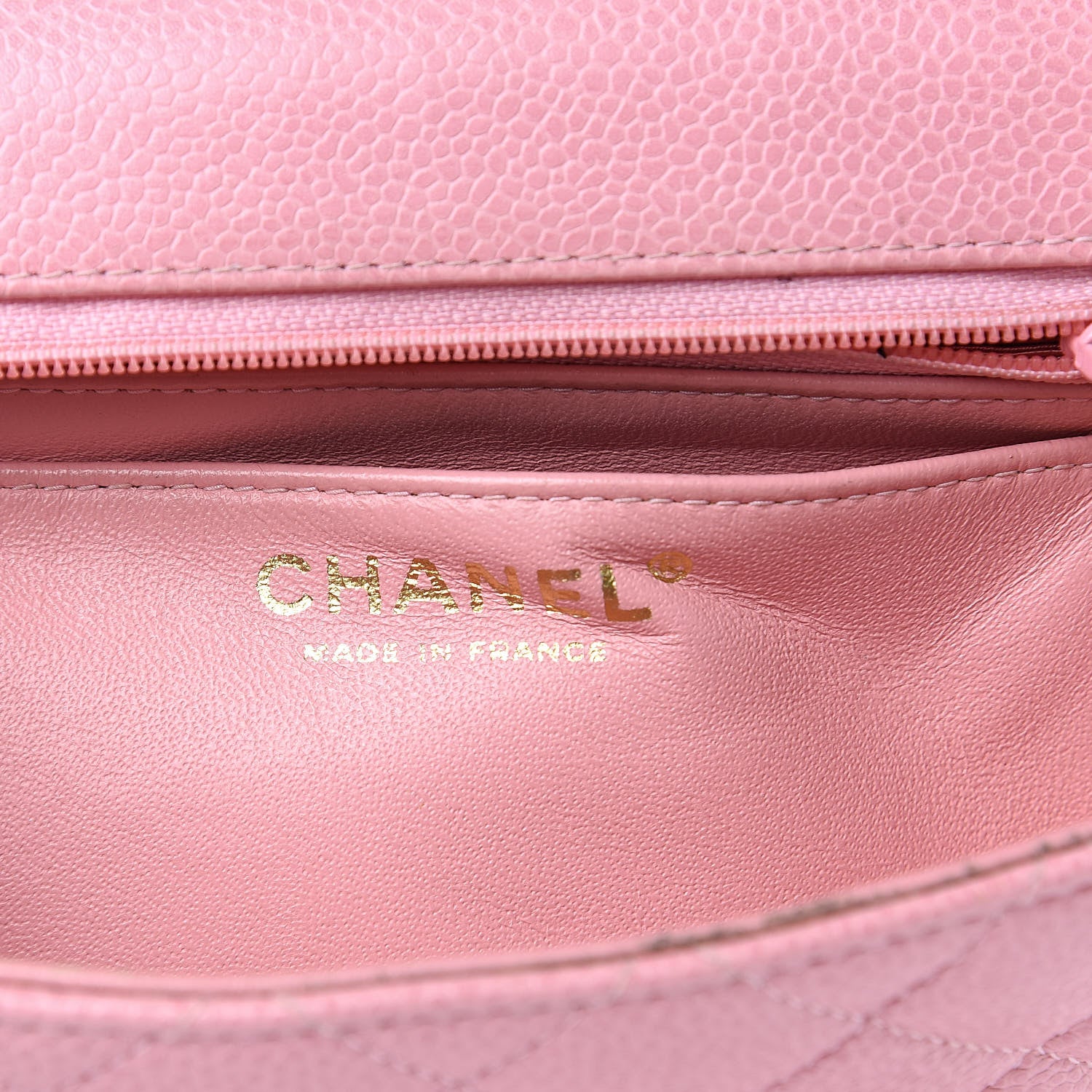 Chanel Caviar Quilted Mini Square Flap Pink 6 of 14