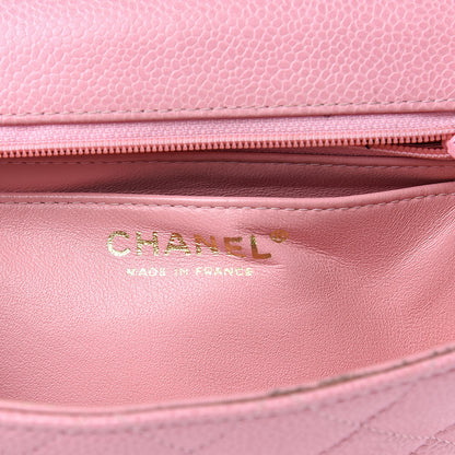 Chanel Caviar Quilted Mini Square Flap Pink 6 of 14