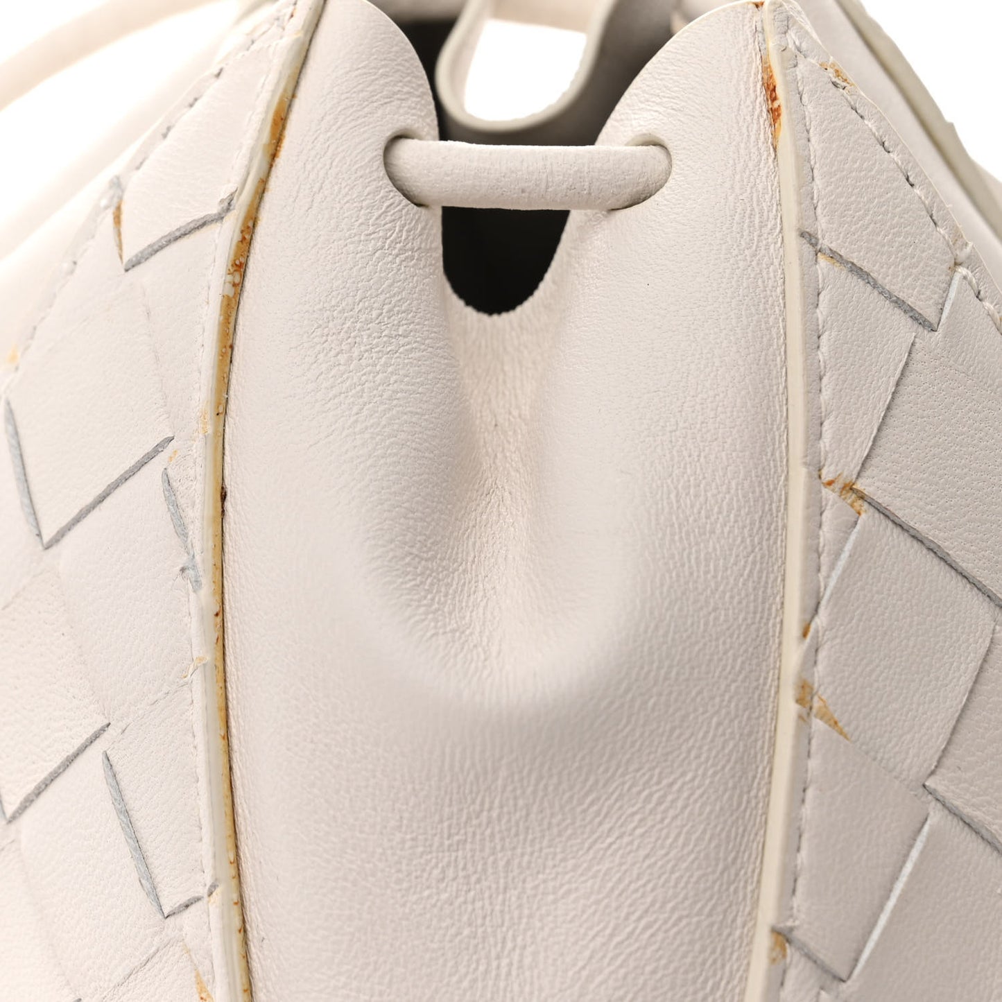 Nappa Intrecciato The Mini Knot Shoulder Bag Chalk