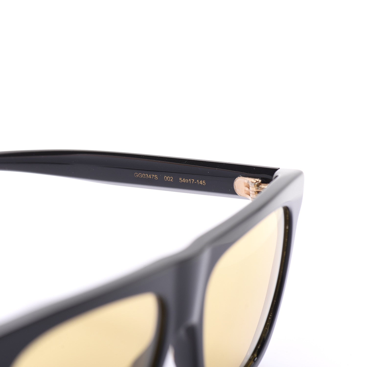 Gucci Square Frame Star Sunglasses GG 0347S Black Black 5 of 7