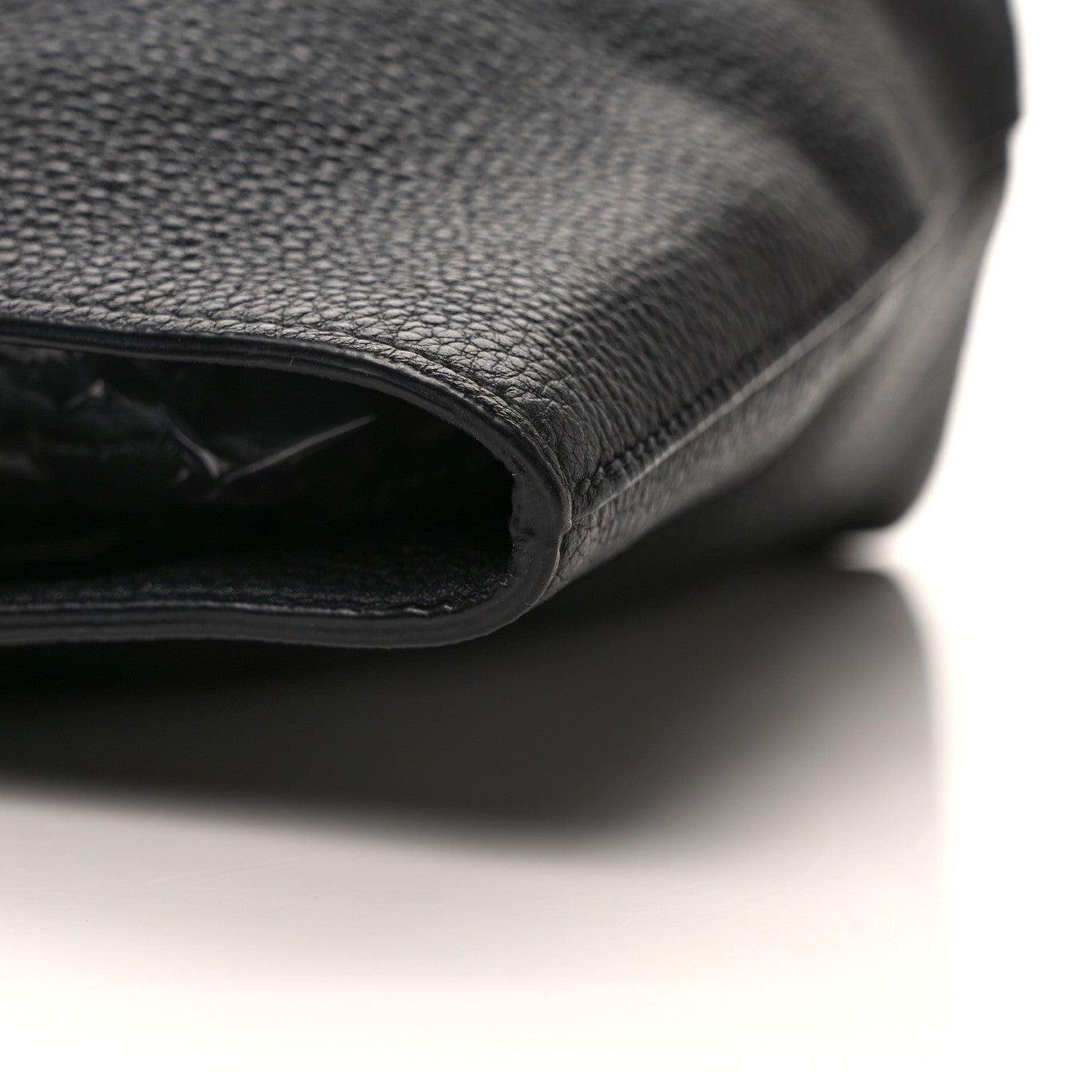 Prada Vitello Daino Embossed Logo Tote Black 13 of 16