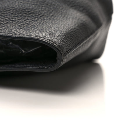 Prada Vitello Daino Embossed Logo Tote Black 13 of 16