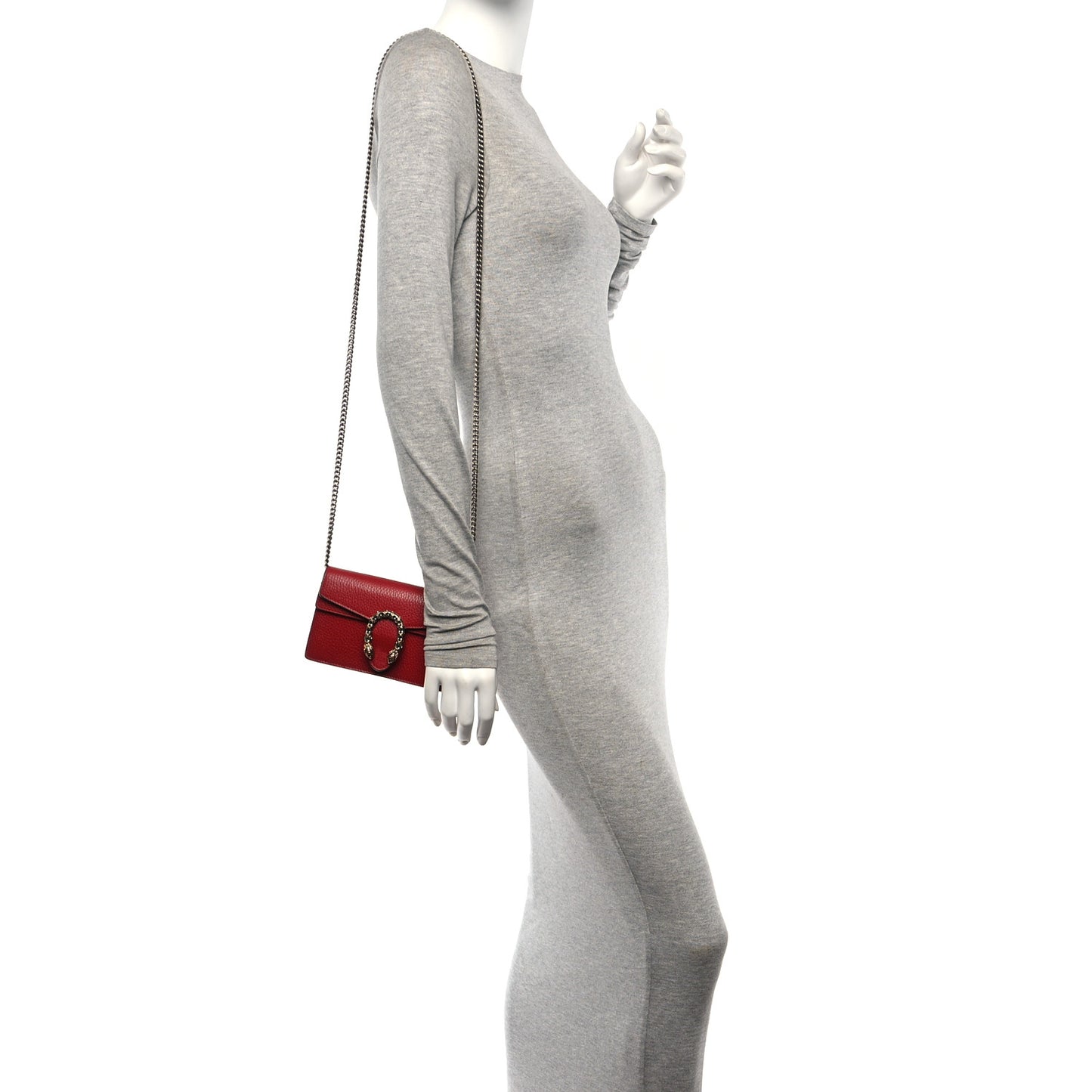 Calfskin Super Mini Dionysus Shoulder Bag Hibiscus Red