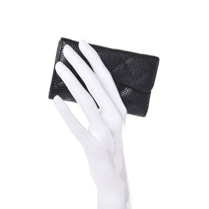 Chanel Caviar Quilted 6 Key Holder Black 2 of 7