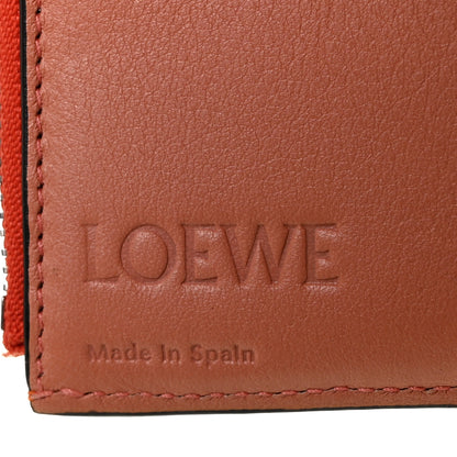 Loewe Grained Calfskin Small Vertical Wallet Orange Tan 6 of 10
