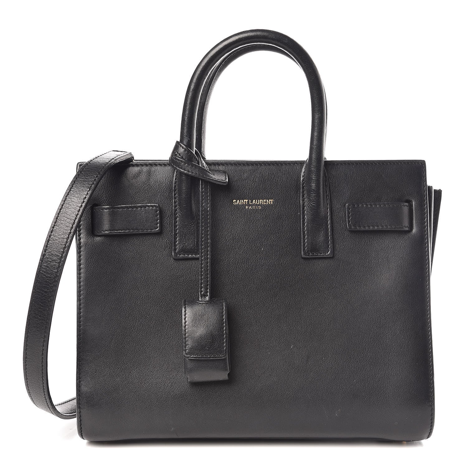 Saint Laurent Calfskin Nano Sac de Jour Black 1 of 12