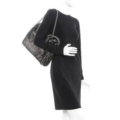 Stella McCartney Shaggy Deer Falabella Fold Over Tote Ruthenium 3 of 8