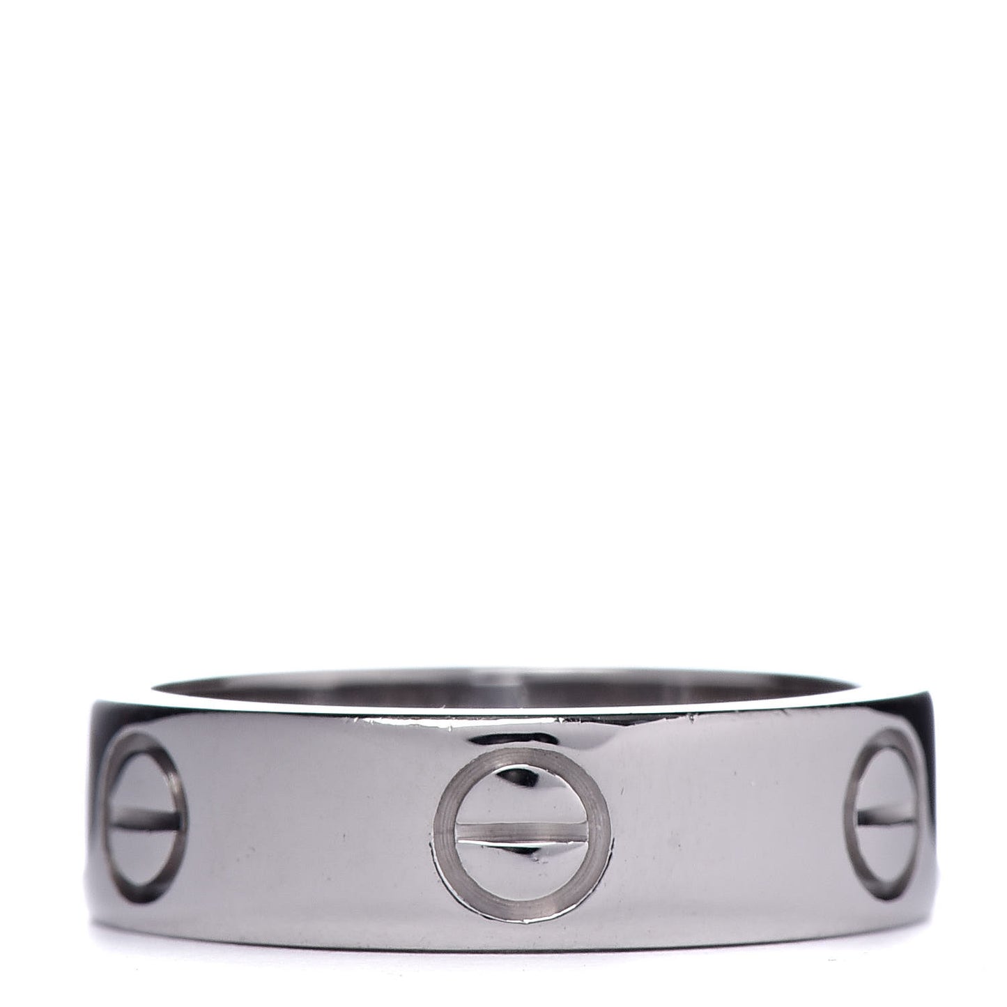 18K White Gold 5.5mm LOVE Ring 54 6.75