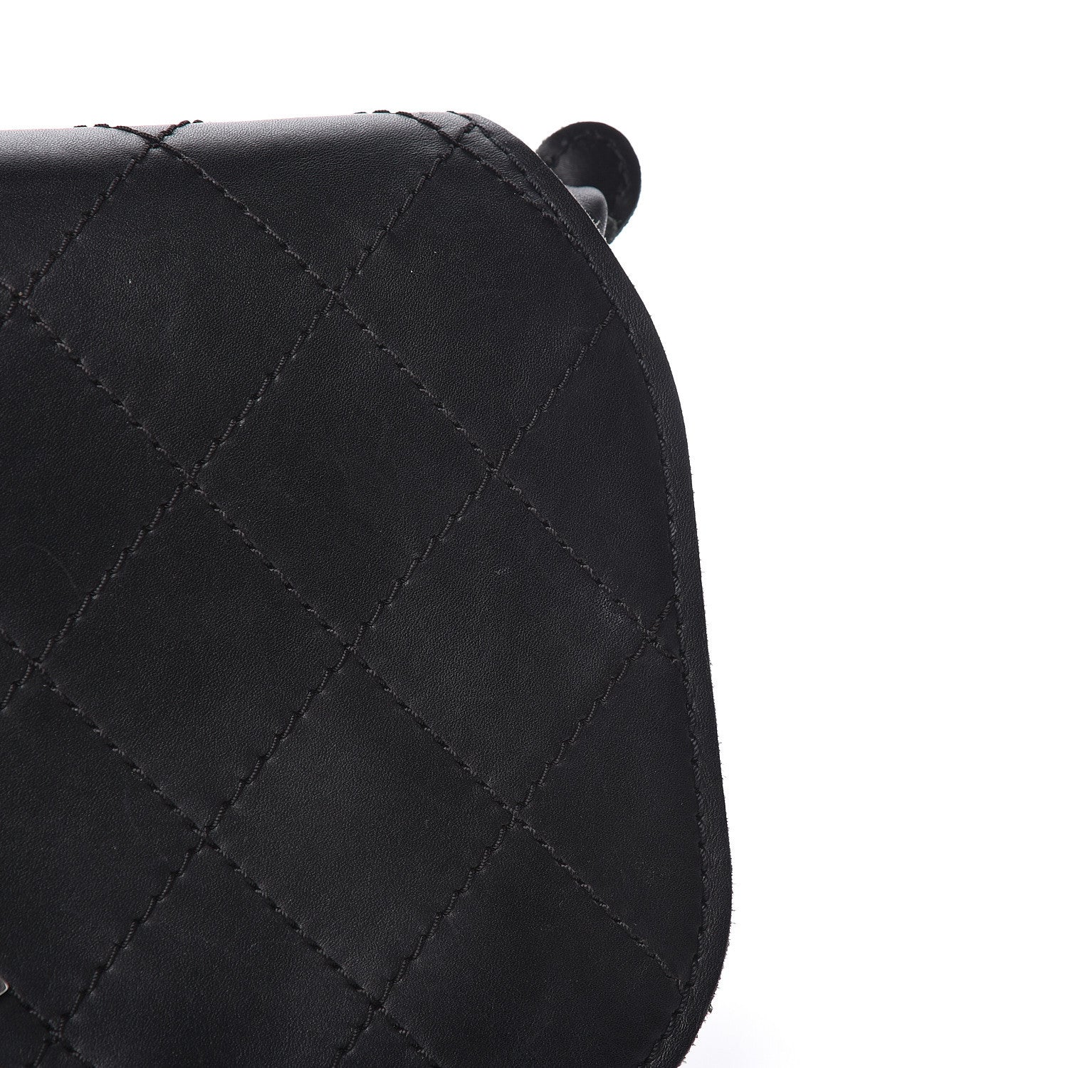 Chanel Calfskin Stitched Small Highlander Messenger Black 10 of 15
