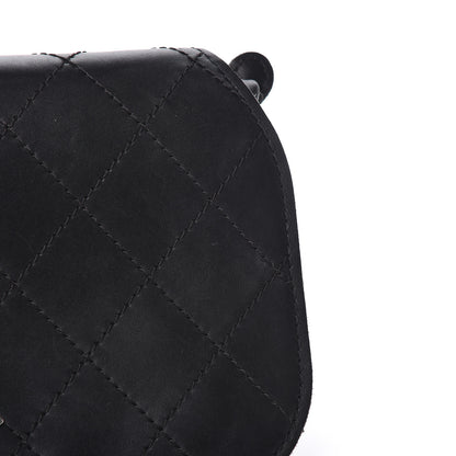 Chanel Calfskin Stitched Small Highlander Messenger Black 10 of 15