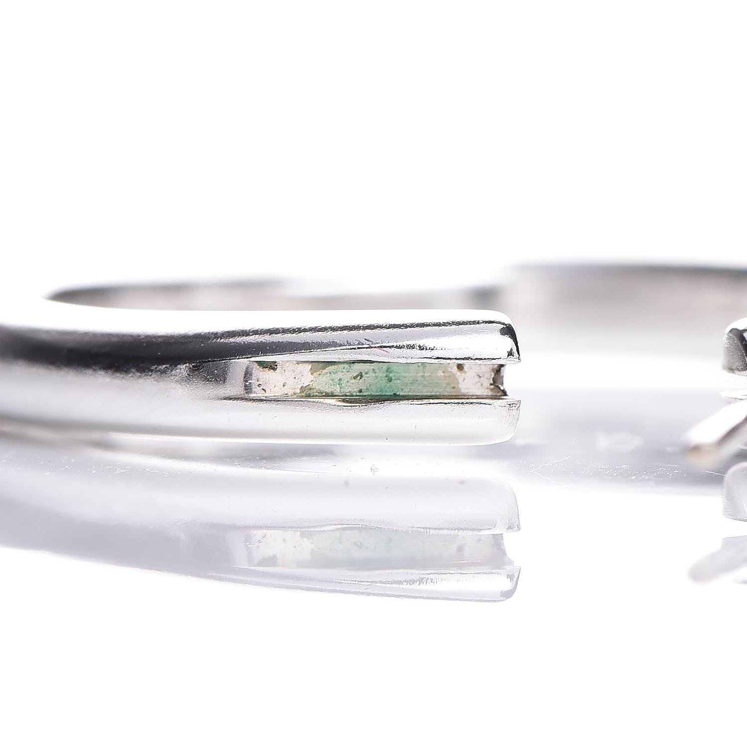 Tiffany Sterling Silver Cushion Hoop Earrings 5 of 6