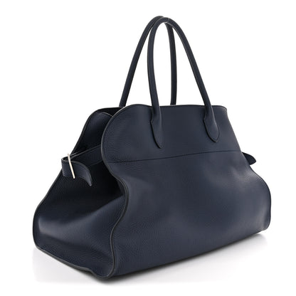 The Row Matte Grained Calfskin Soft Margaux 15 Indigo 3 of 10