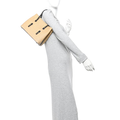 Alaia Paper Straw Calfskin Mina 25 Bag Natural 2 of 11