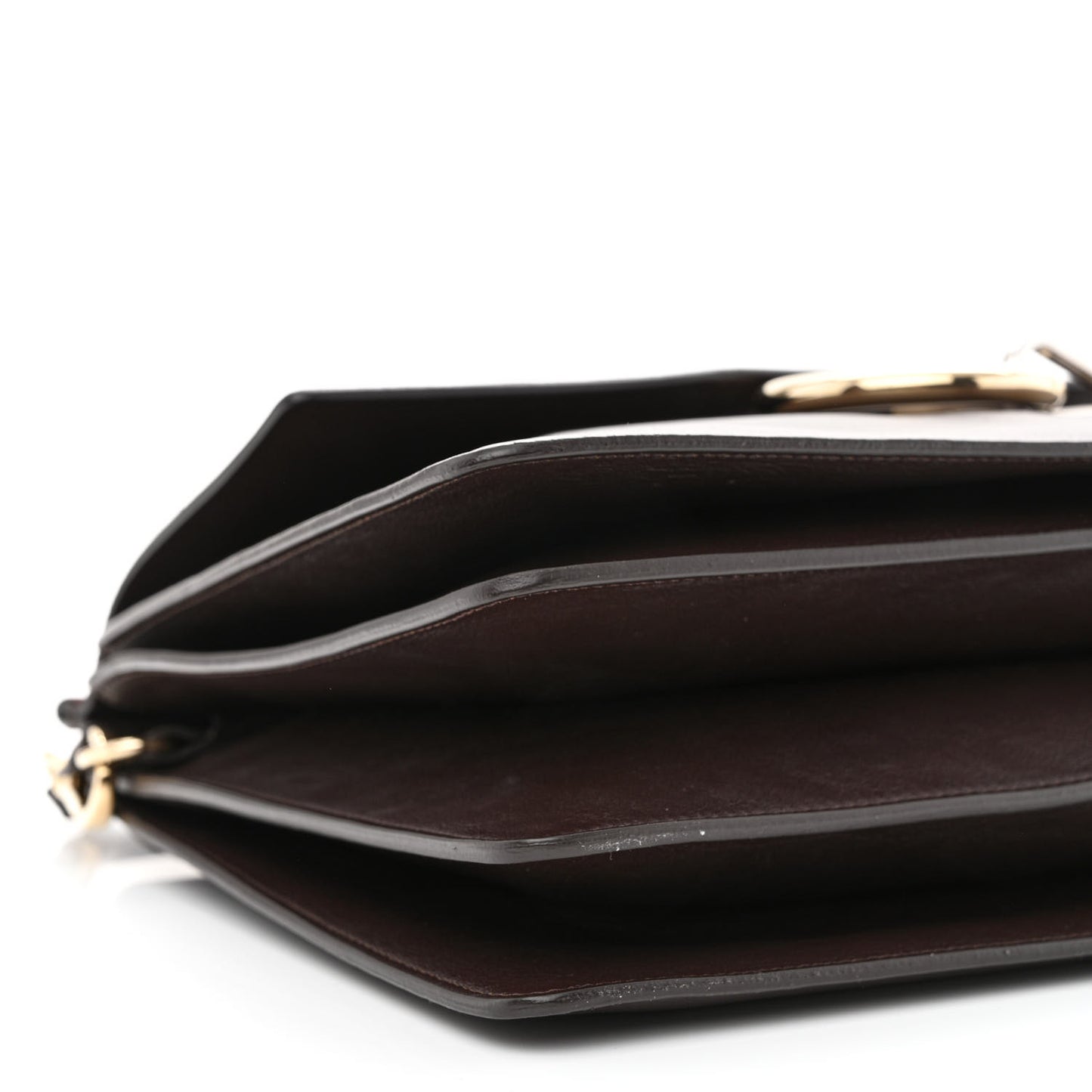 Calfskin Suede Medium Faye Shoulder Bag Dark Purple