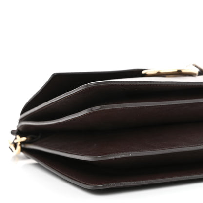 Chloe Calfskin Suede Medium Faye Shoulder Bag Dark Purple 11 of 12