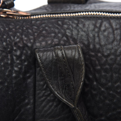 Alexander Wang Pebbled Lambskin Rocco Black Rose Gold Hardware 12 of 15