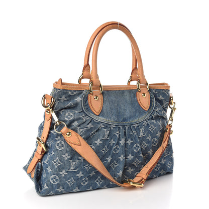 Louis Vuitton Denim Neo Cabby MM Blue 3 of 12