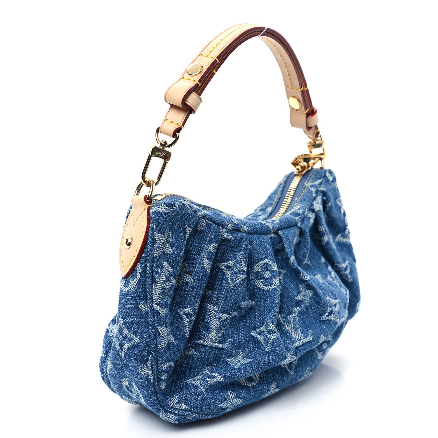 Louis Vuitton Monogram Denim Pochette Valley  Blue 3 of 10