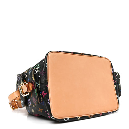 Louis Vuitton Monogram Multicolor Petit Noe Black 4 of 9