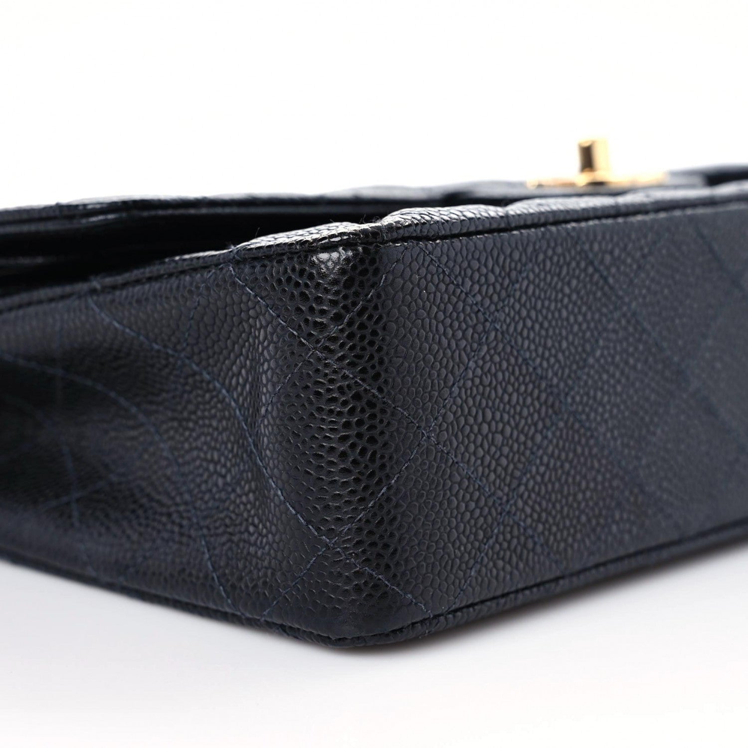 Chanel Caviar Quilted Medium Double Flap Black 12 of 14
