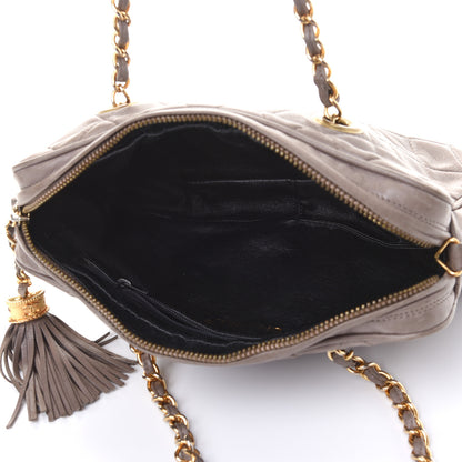 Chanel Lambskin Quilted Tassel Camera Case Brown 5 of 5