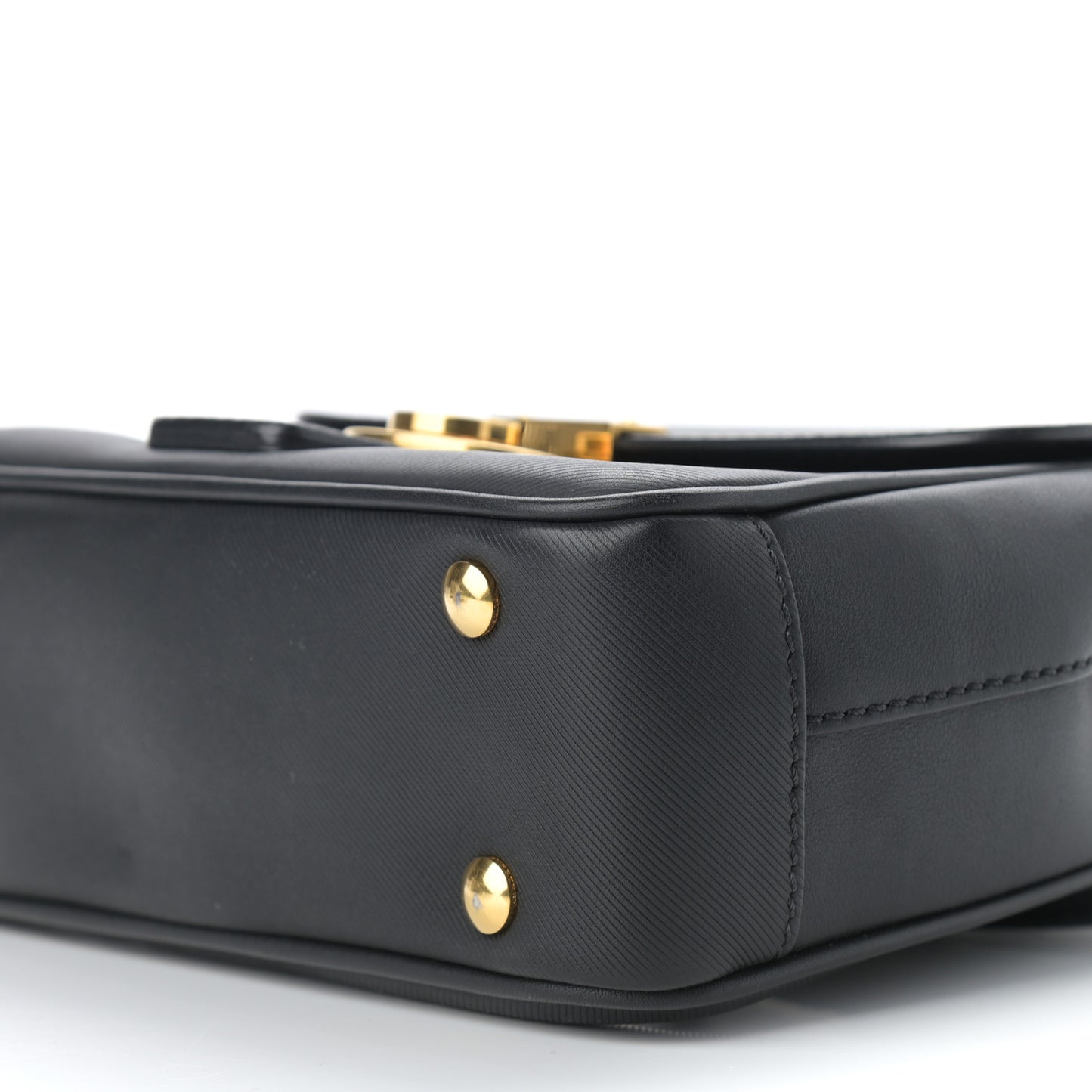 Trench Calfskin Mini DK88 Top Handle Bag Black