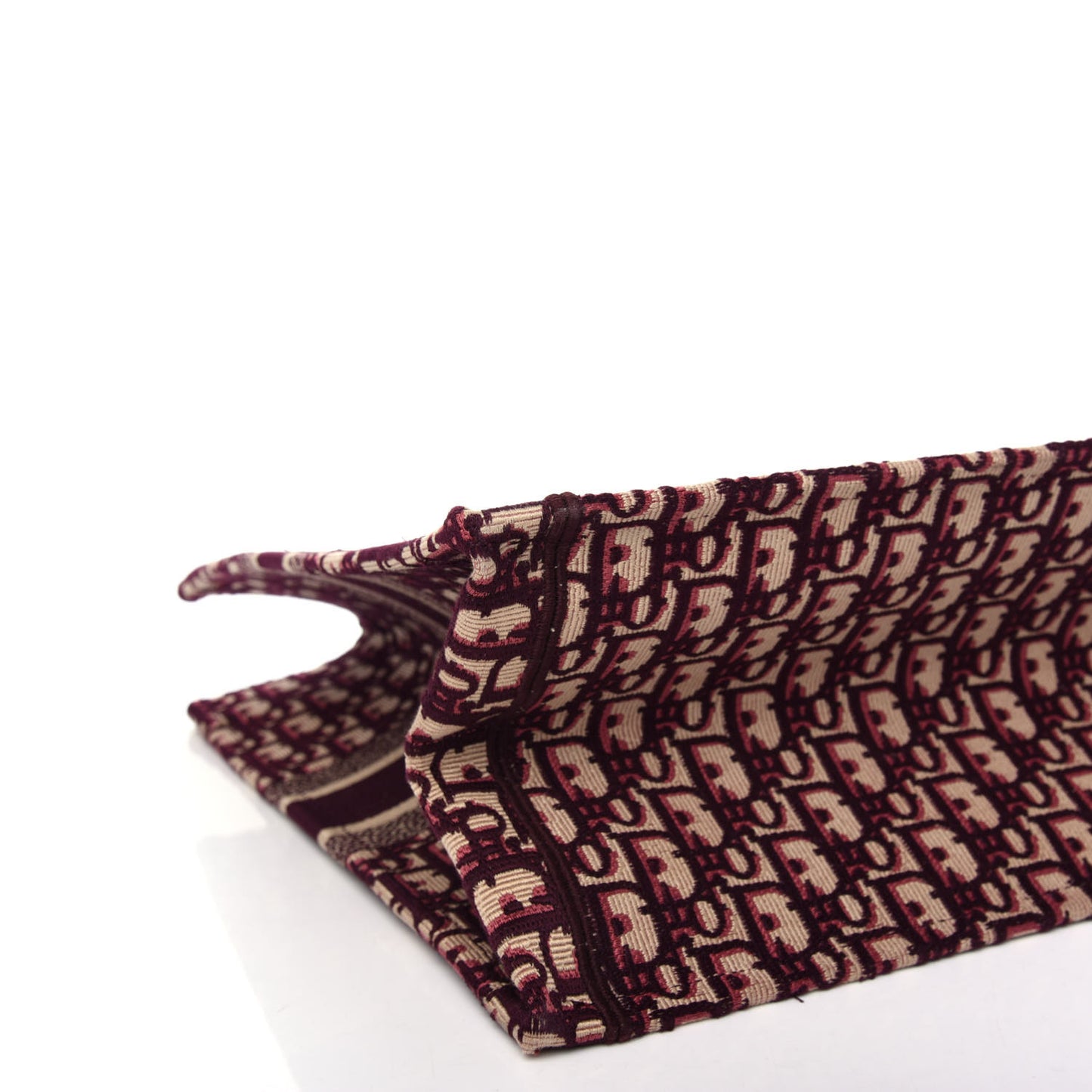 Oblique Large Book Tote Burgundy Multicolor