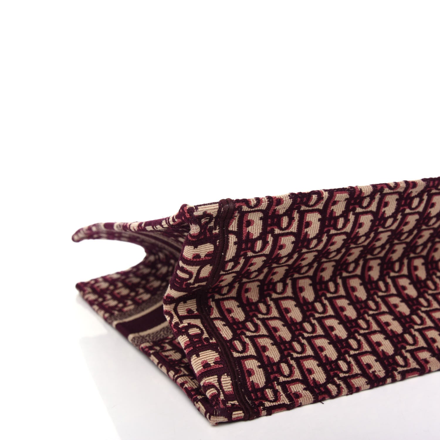 Christian Dior Oblique Large Book Tote Burgundy Multicolor 8 of 10