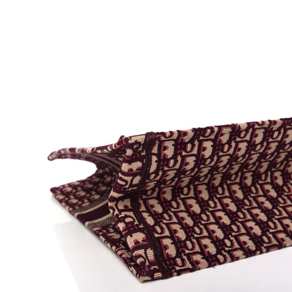 Christian Dior Oblique Large Book Tote Burgundy Multicolor 8 of 10