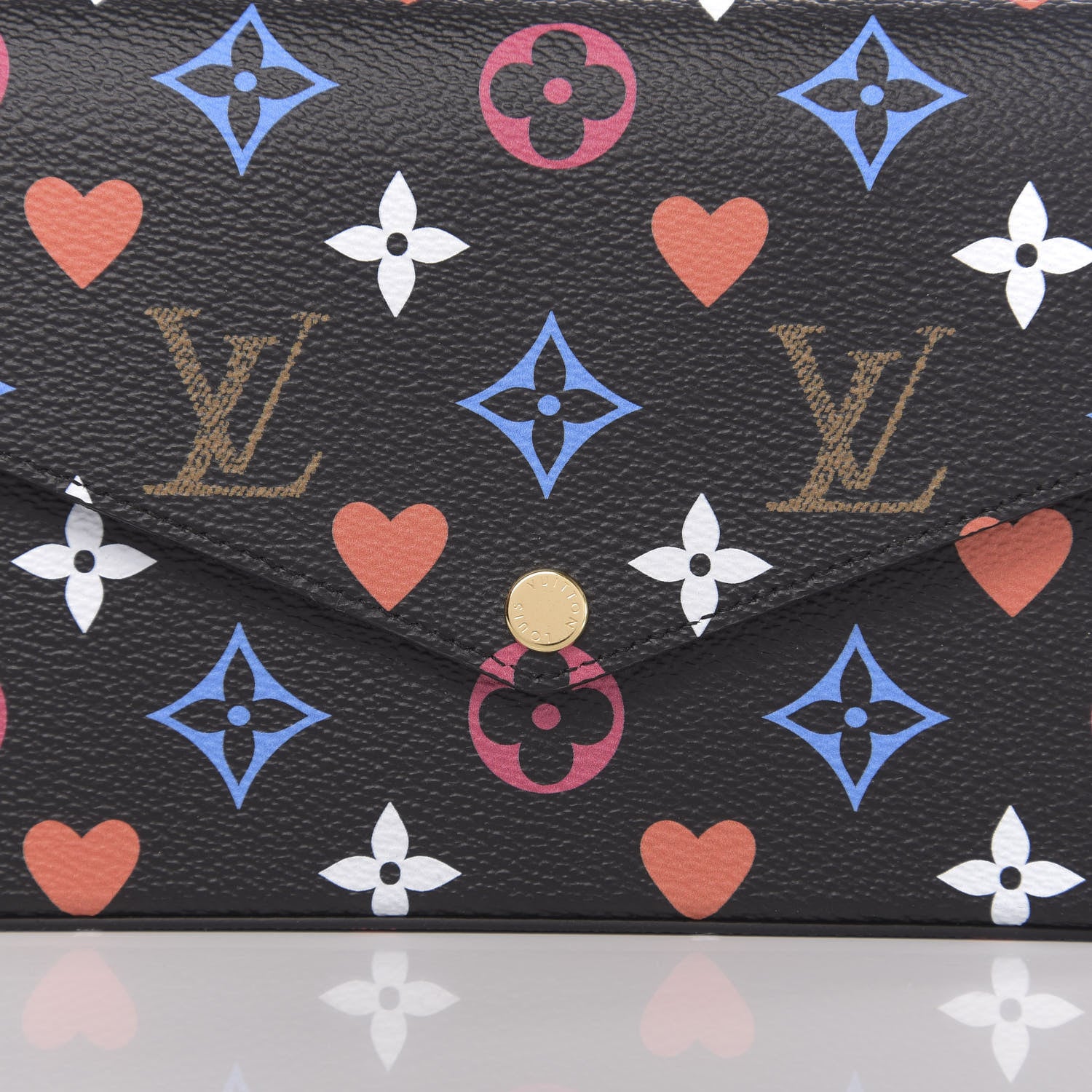 Louis Vuitton Game On Felicie Chain Wallet Black 9 of 9