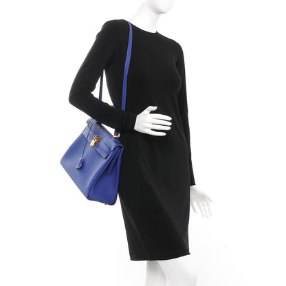 Hermes Togo Kelly Retourne 32 Bleu Electrique 3 of 35