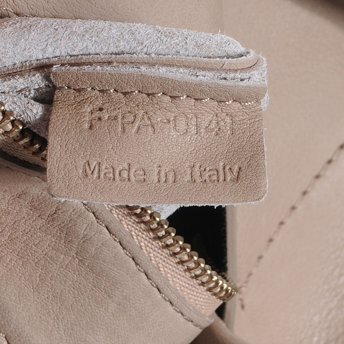 Leather Large Horizontal Cabas Phantom Taupe