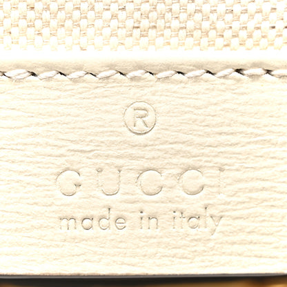 Gucci Azalea Calfskin Web Mini Horsebit 1955 Shoulder Bag Mystic White 5 of 9