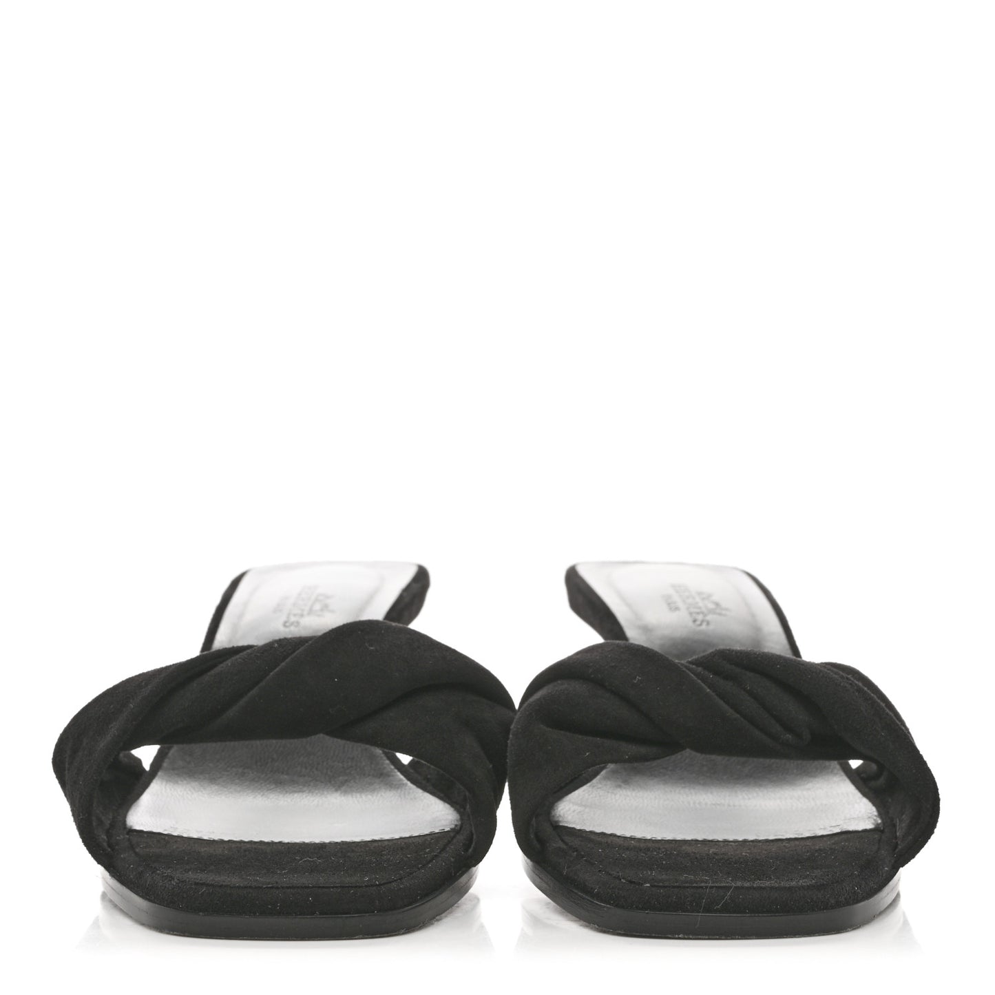 Suede Goatskin Giny 55 Sandals 38 Black
