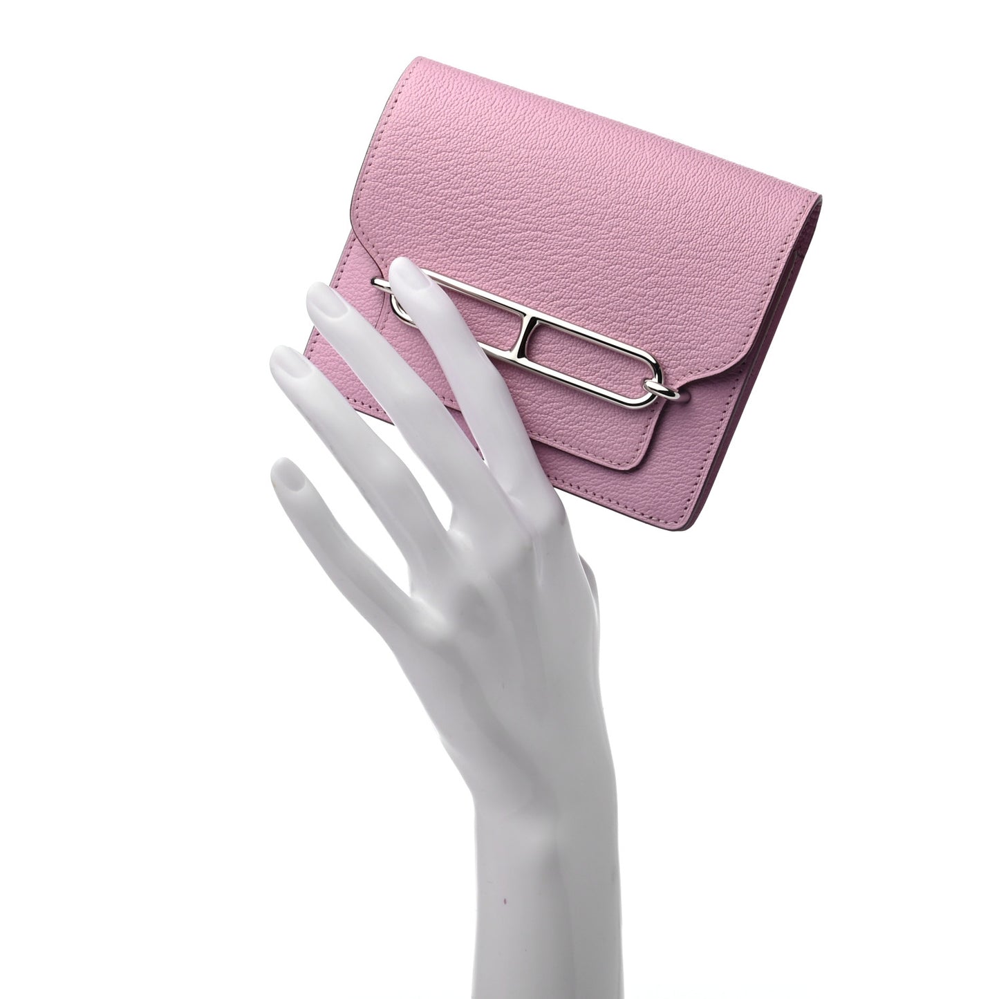 Chevre Mysore Roulis Slim Wallet Mauve Sylvestre