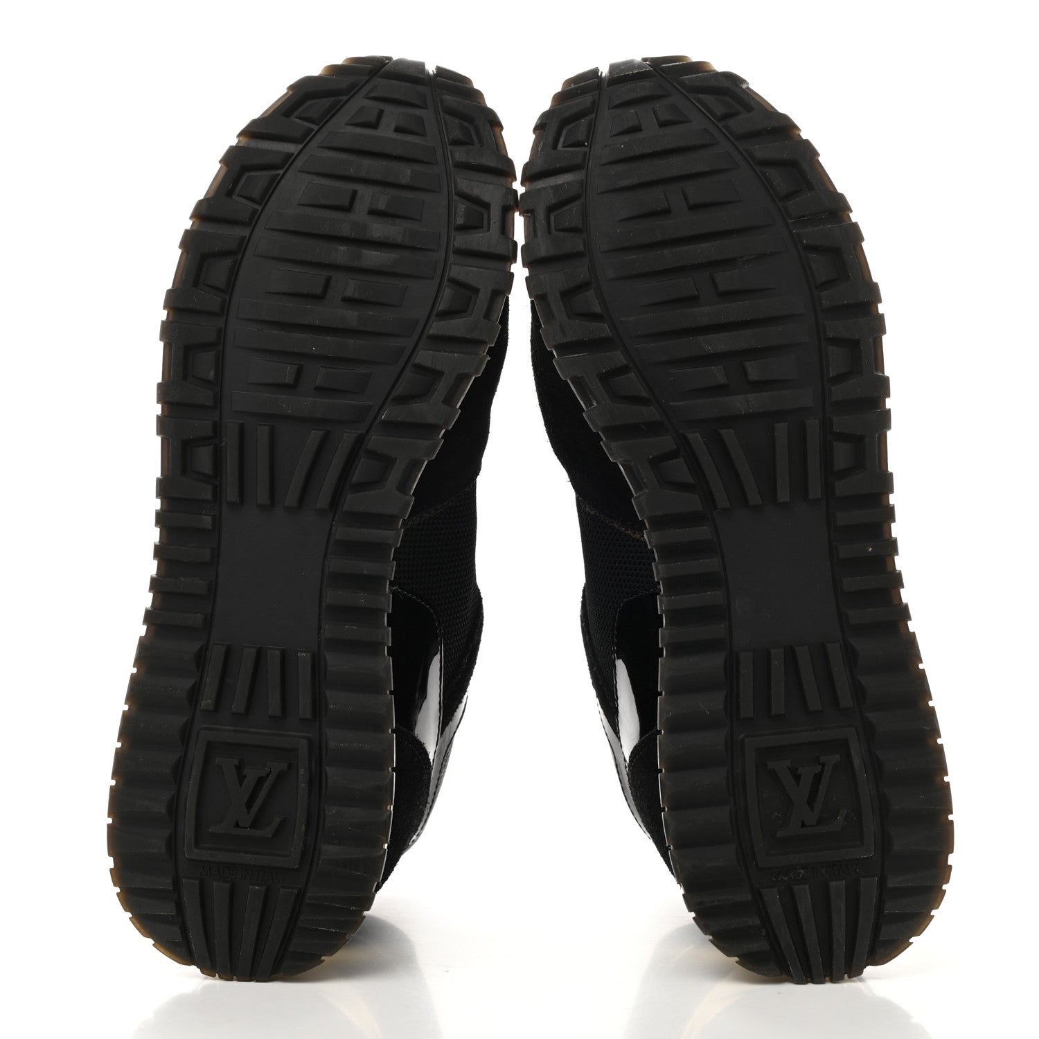 Louis Vuitton Suede Monogram Run Away Sneakers 38 Black 5 of 10