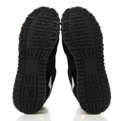 Louis Vuitton Suede Monogram Run Away Sneakers 38 Black 5 of 10