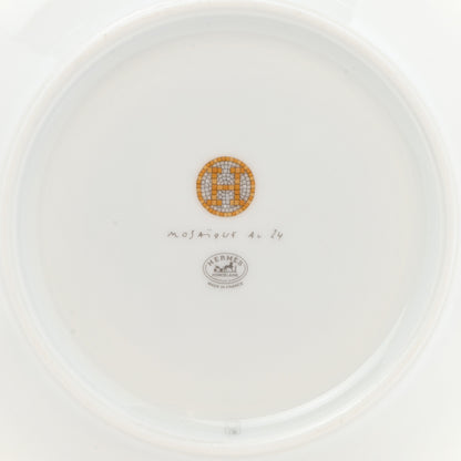 Hermes Porcelain Mosaique Au 24 Gold Breakfast Cup and Saucer 7 of 9