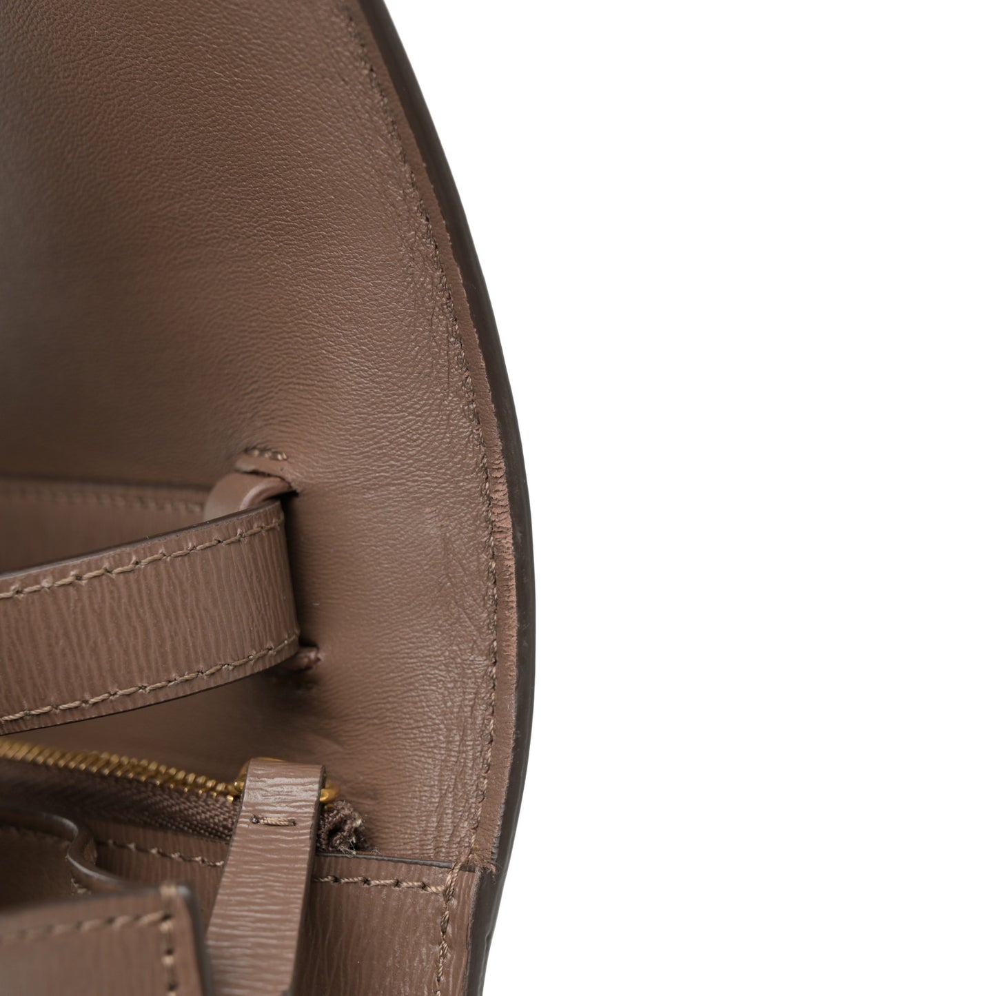 Liege Calfskin Medium Classic Box Flap Bag Taupe