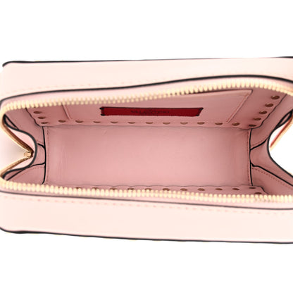 Valentino Garavani Calfskin Rockstud Crossbody Clutch Water Rose 5 of 10