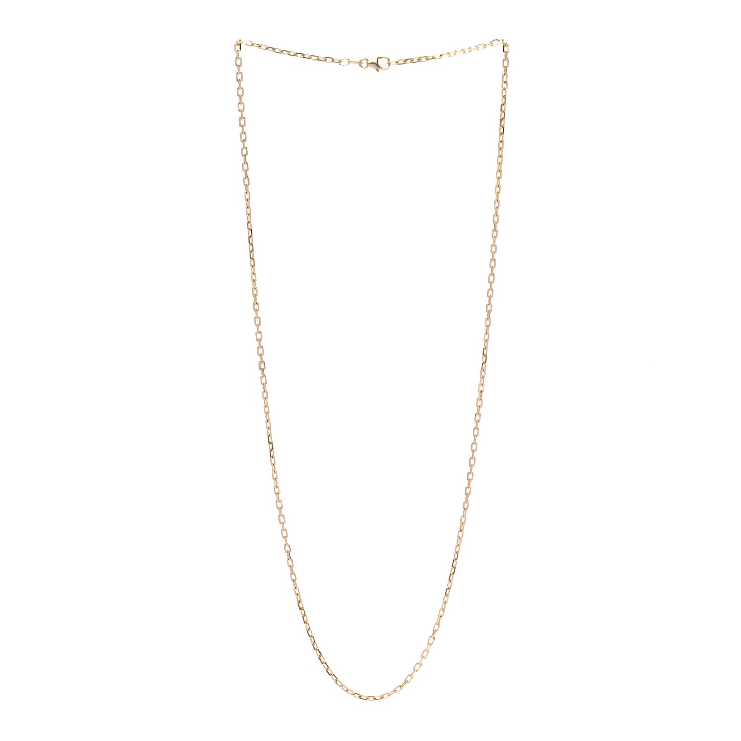 18K Yellow Gold Lucky Chain Necklace