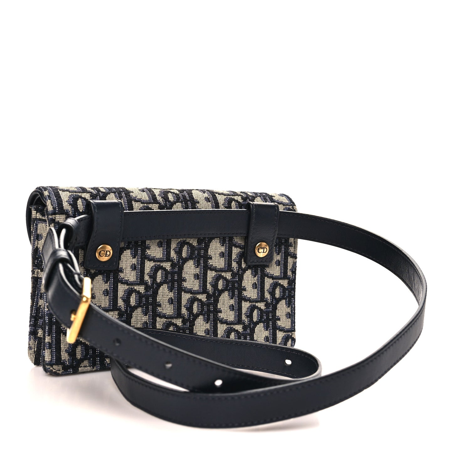 Oblique Saddle Belt Bag Blue