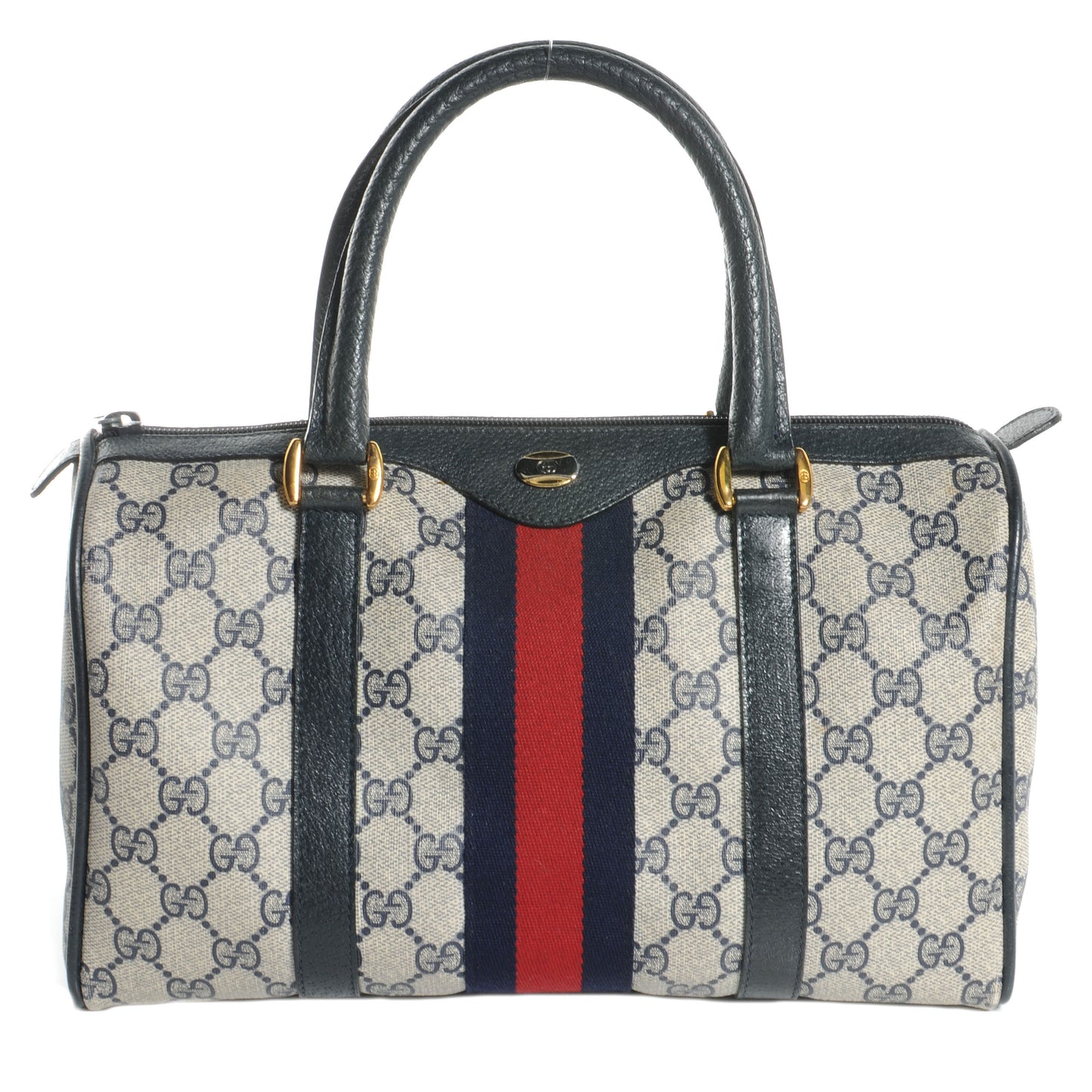 Monogram Web Boston Navy