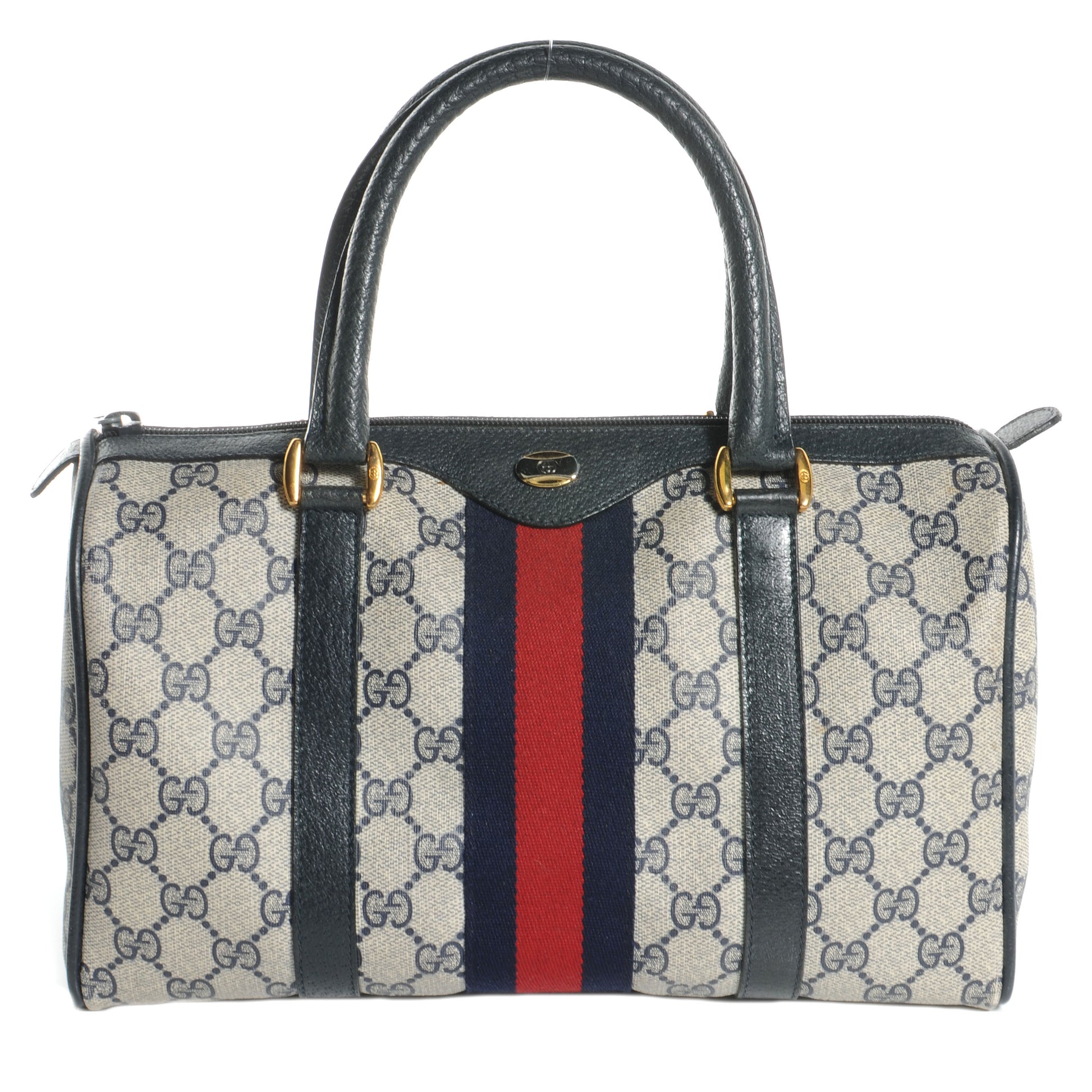 Gucci Monogram Web Boston Navy 1 of 9