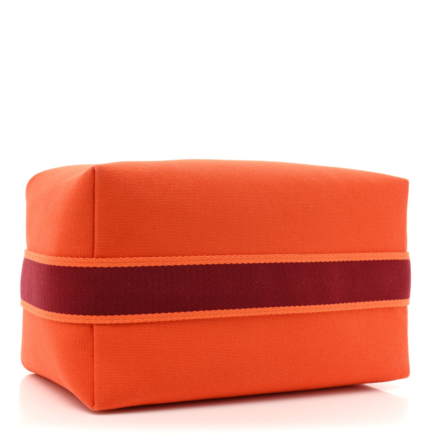 Canvas Large Bride-A-Brac Pouch Orange Feu Burgundy