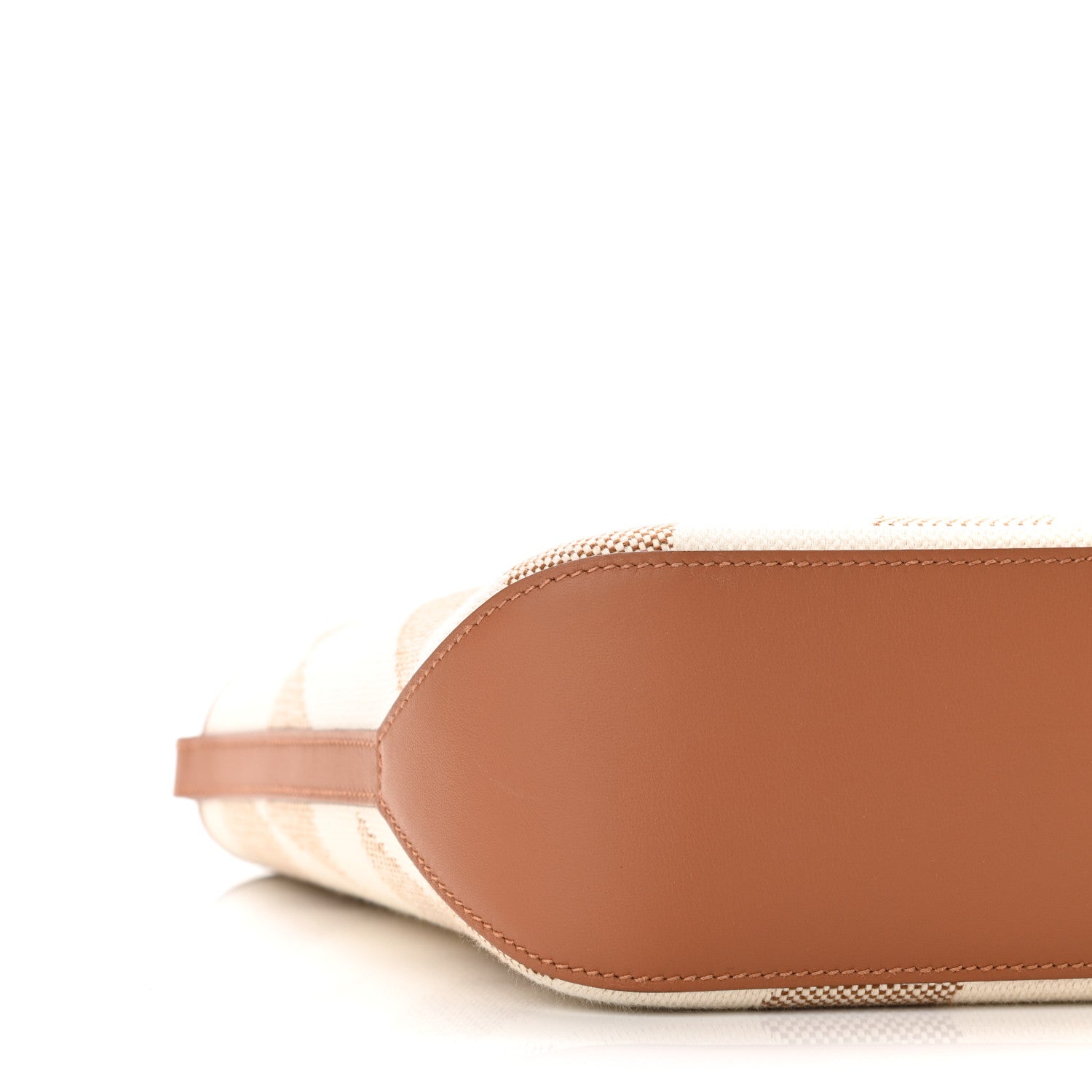 Hermes Swift Toile H Cabas H En Biais 27 Ecru Naturel Gold 9 of 10