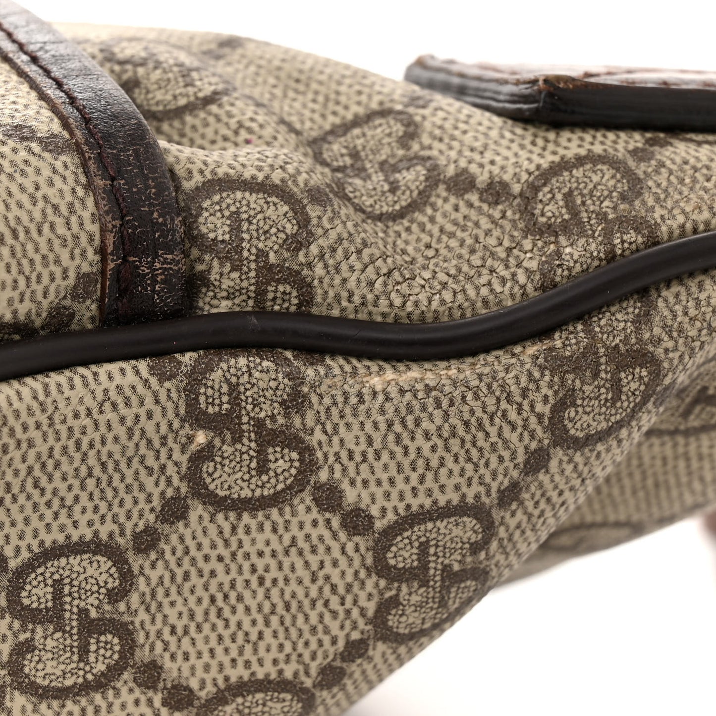 GG Plus Monogram Flat Messenger Bag Ebony