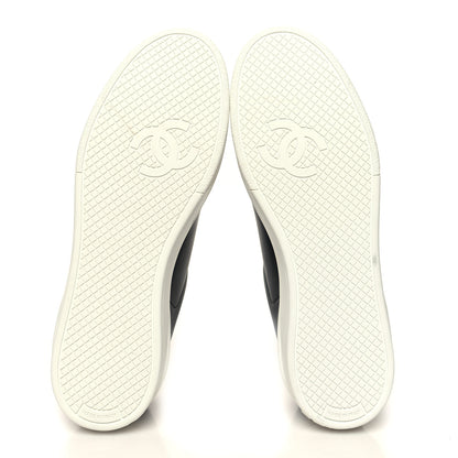 Chanel Calfskin CC Womens Sneakers 38 Black 5 of 8