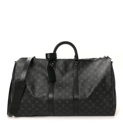 Louis Vuitton Monogram Eclipse Keepall Bandouliere 55 1 of 9